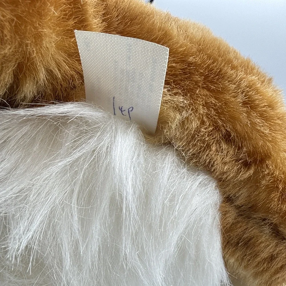 Dan Dee Realistic Plush Cat With Whiskers Green Eyes